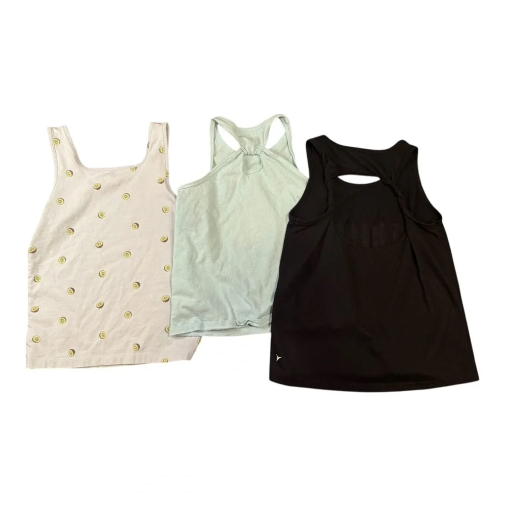 Set of Three Graphic Tank Tops